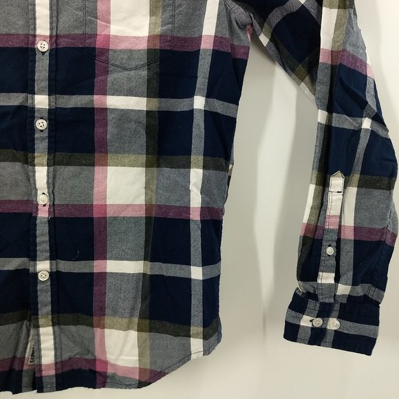 Express Small Casual Checkered Button Down - Picture 3 of 6